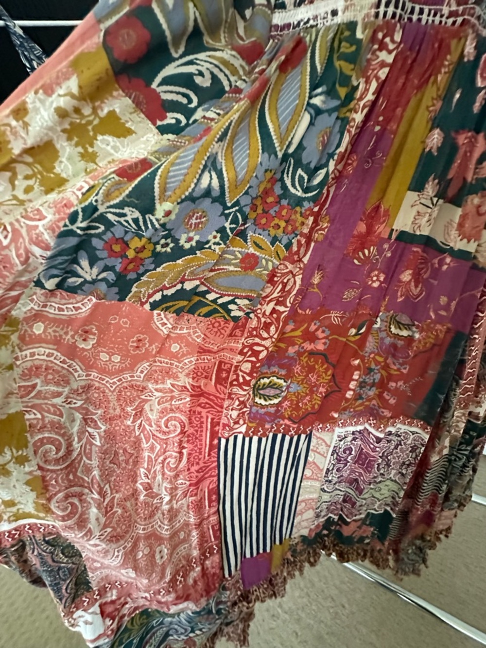 Anthropologie Multicolor Floral Paisley Maxi Dress - Picture 5 of 9
